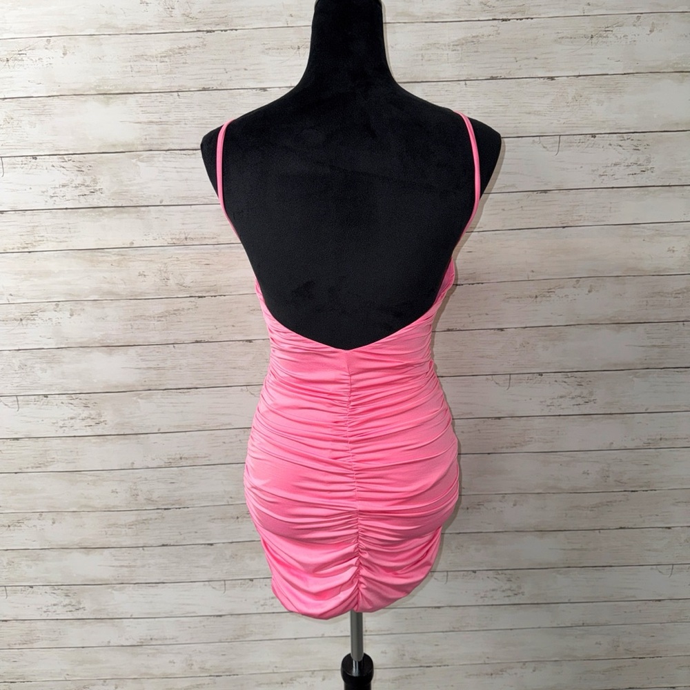 Revamped Ruched Mini Dress - Picture 3 of 4